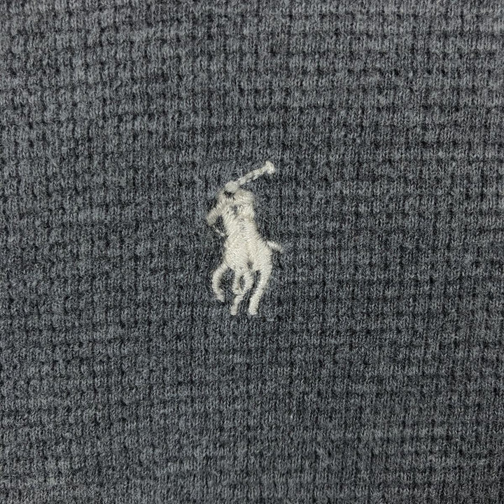 Ralph Lauren POLO RALPH LAUREN Thermal Long T-shirt Waffle Men's XL cotton gray type Vintage Second Hand