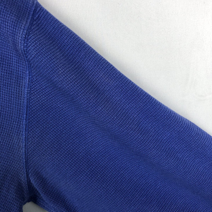 Ralph Lauren POLO RALPH LAUREN Thermal Ron T Waffle Men's L size cotton Blue type light blue Vintage Second Hand