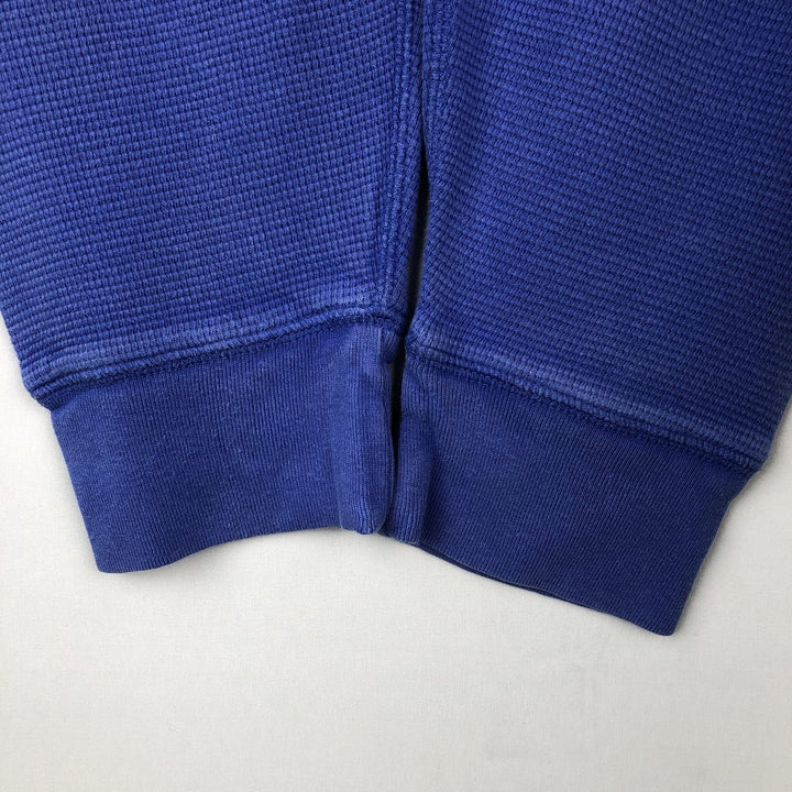 Ralph Lauren POLO RALPH LAUREN Thermal Ron T Waffle Men's L size cotton Blue type light blue Vintage Second Hand