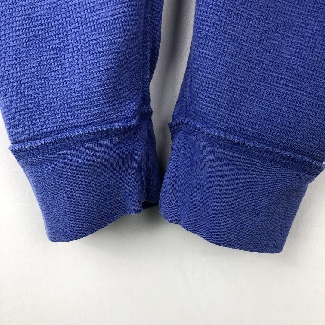 Ralph Lauren POLO RALPH LAUREN Thermal Ron T Waffle Men's L size cotton Blue type light blue Vintage Second Hand