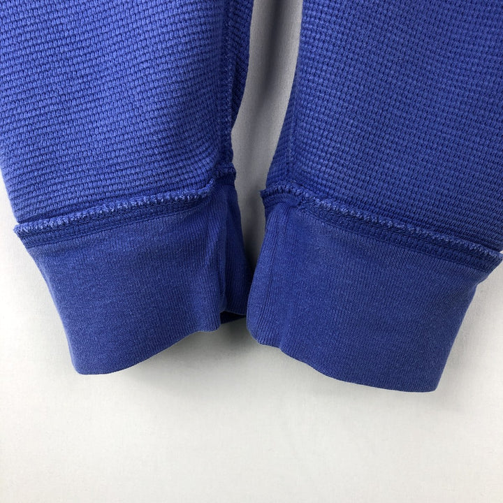 Ralph Lauren POLO RALPH LAUREN Thermal Ron T Waffle Men's L size cotton Blue type light blue Vintage Second Hand
