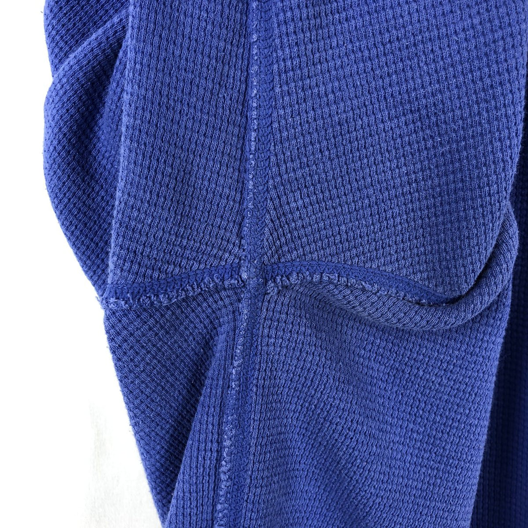 Ralph Lauren POLO RALPH LAUREN Thermal Ron T Waffle Men's L size cotton Blue type light blue Vintage Second Hand