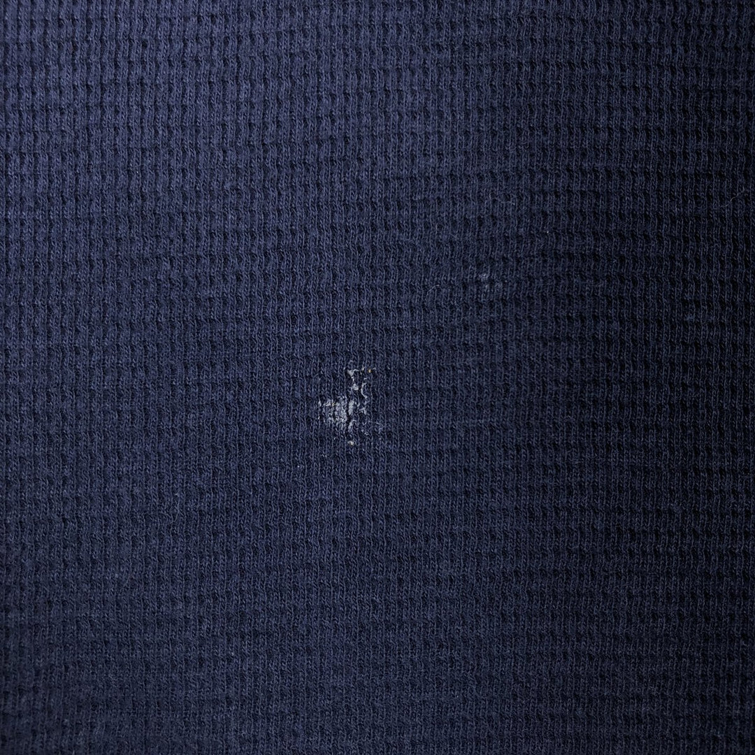 Ralph Lauren POLO RALPH LAUREN SLEEPWEAR Thermal Long T-shirt Honeycomb Men's L size cotton navy blue type Vintage Second Hand