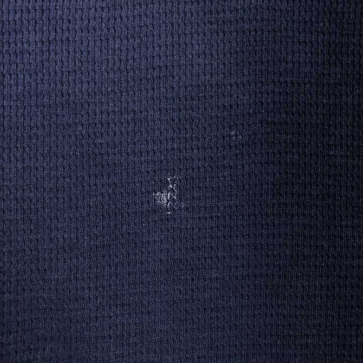 Ralph Lauren POLO RALPH LAUREN SLEEPWEAR Thermal Long T-shirt Honeycomb Men's L size cotton navy blue type Vintage Second Hand