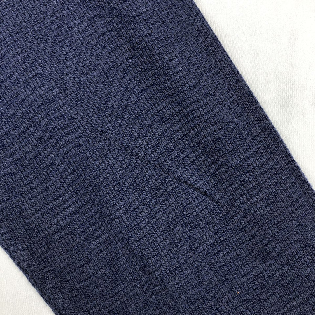 Ralph Lauren POLO RALPH LAUREN SLEEPWEAR Thermal Long T-shirt Honeycomb Men's L size cotton navy blue type Vintage Second Hand