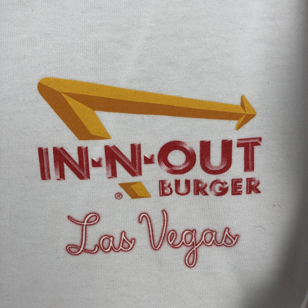 IN-N-OUT BURGER In-N-Out Burger Advertising T-shirt Made in USA Men's M size cotton white type Vintage Second Hand