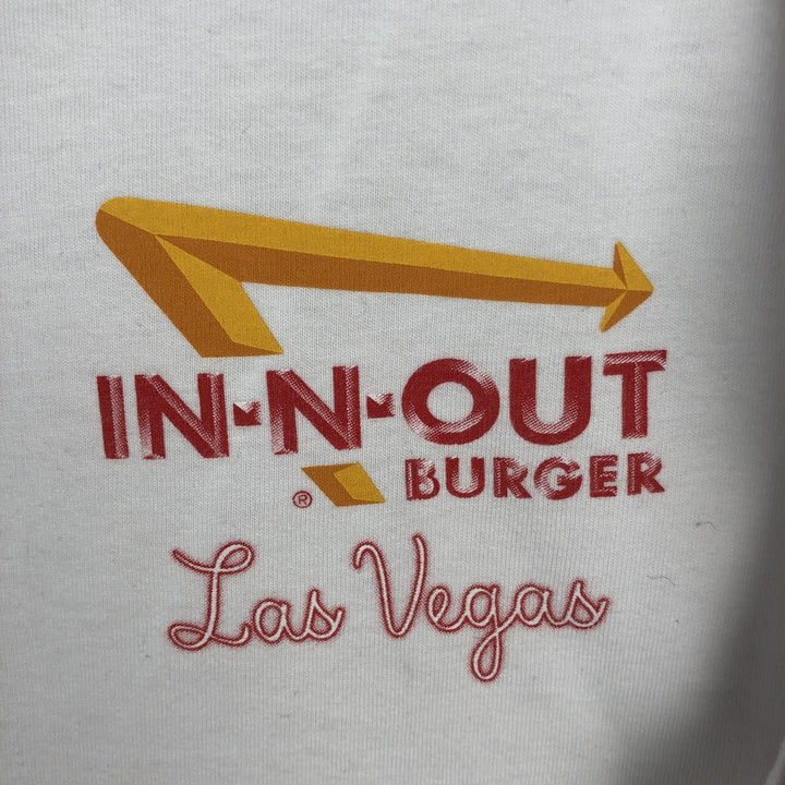 IN-N-OUT BURGER In-N-Out Burger Advertising T-shirt Made in USA Men's M size cotton white type Vintage Second Hand