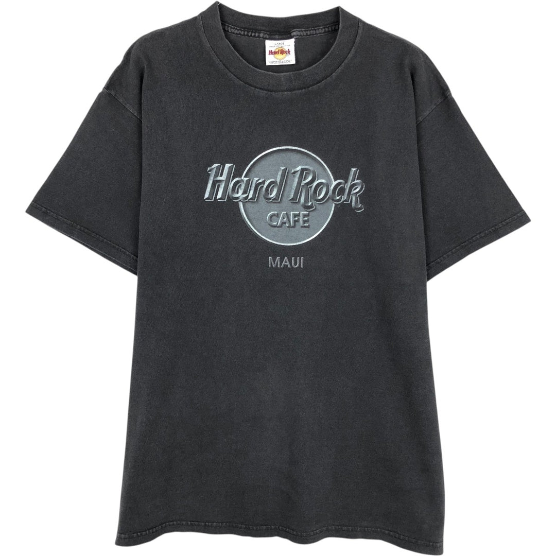 HARD ROCK CAFE Hard Rock Cafe Advertising T-shirt Men's L size cotton Charcoal Vintage Second Hand