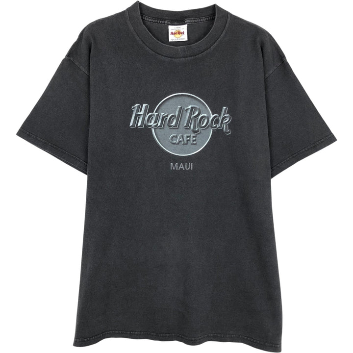 HARD ROCK CAFE Hard Rock Cafe Advertising T-shirt Men's L size cotton Charcoal Vintage Second Hand