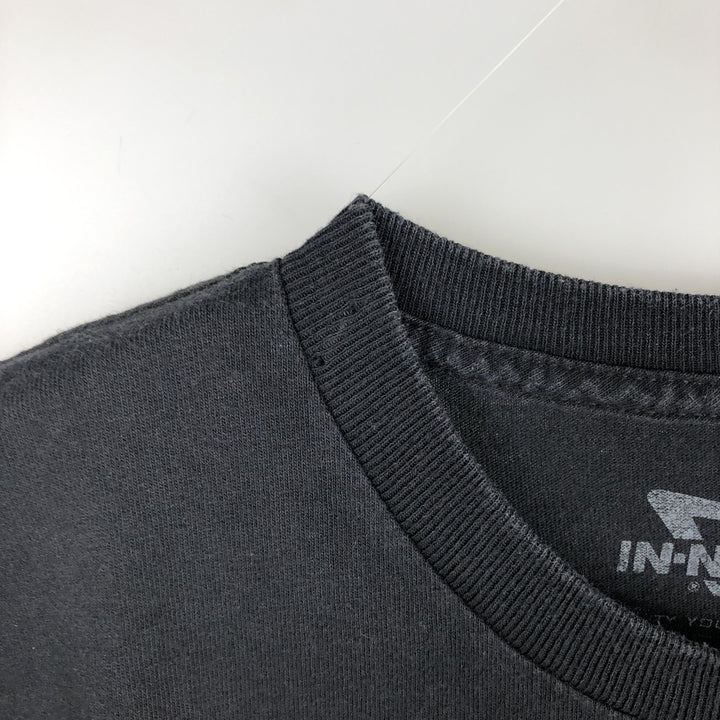 IN-N-OUT BURGER In-and-Out Burger Advertising T-shirt, Men's L size cotton black type Vintage Second Hand