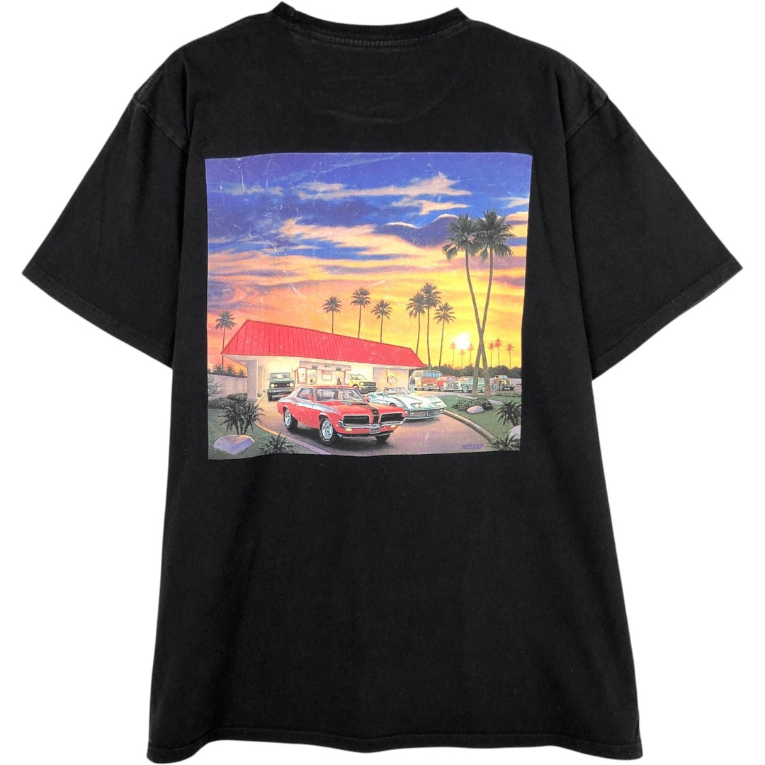 IN-N-OUT BURGER In-N-Out Burger Advertising T-shirt Made in USA Men's L size cotton black type Vintage Second Hand