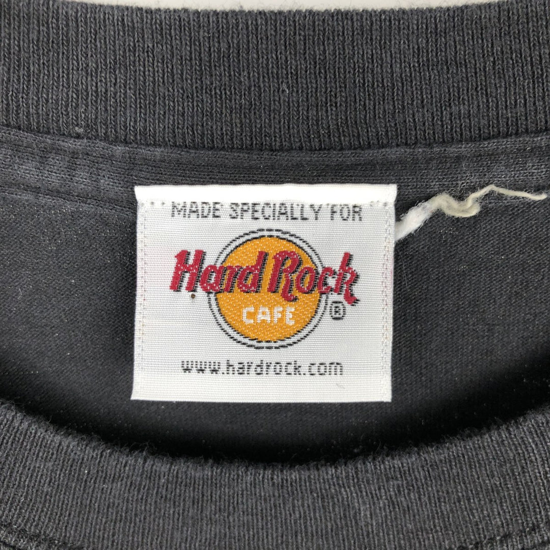 90'S Hard Rock Cafe Tribal Advertising T-Shirt, Men's XXL equivalent, Vintage unclear black type Vintage Second Hand