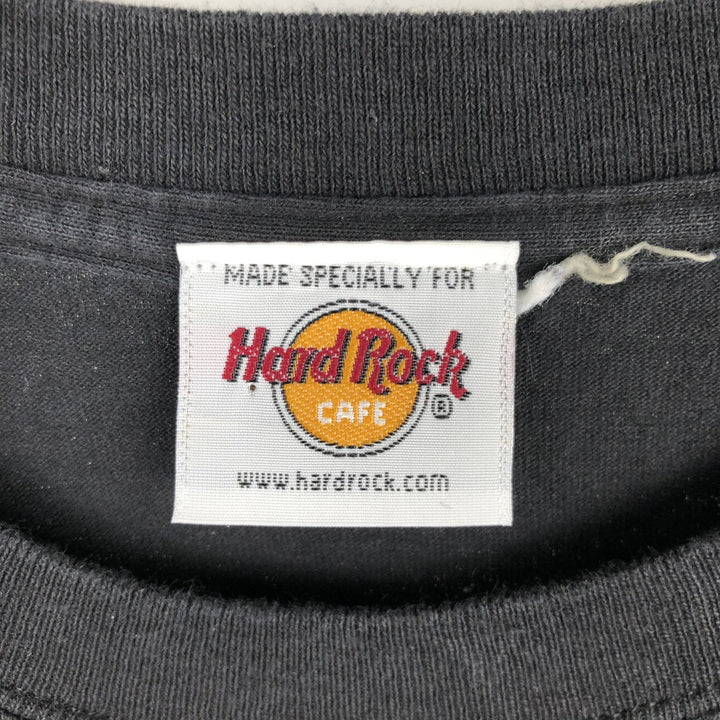 90'S Hard Rock Cafe Tribal Advertising T-Shirt, Men's XXL equivalent, Vintage unclear black type Vintage Second Hand