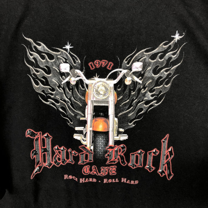 90'S Hard Rock Cafe Tribal Advertising T-Shirt, Men's XXL equivalent, Vintage unclear black type Vintage Second Hand