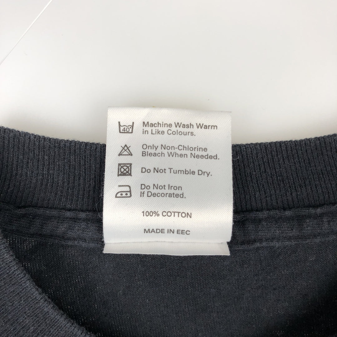 Planet Hollywood Advertising T-shirt, Men's Size L (equivalent) cotton black type Vintage Second Hand