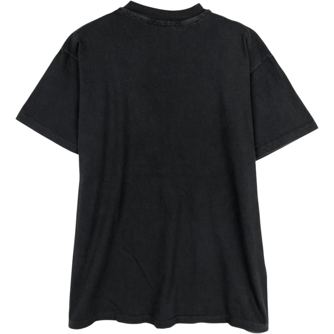 90'S Hanes BEEFY-T HARD ROCK CAFE advertising T-shirt, Made in USA, Men's XL equivalent, Vintage cotton black type Vintage Second Hand