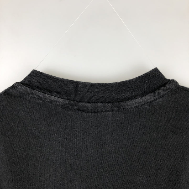 90'S Hanes BEEFY-T HARD ROCK CAFE advertising T-shirt, Made in USA, Men's XL equivalent, Vintage cotton black type Vintage Second Hand