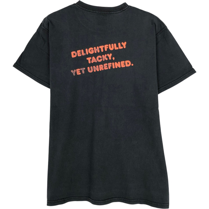 2000'S Jerzees HOOTERS advertising T-shirt, men's size M (approx.) unclear black type Vintage Second Hand