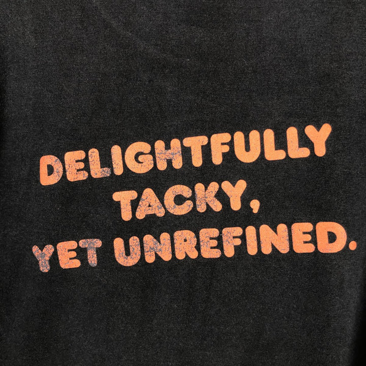 2000'S Jerzees HOOTERS advertising T-shirt, men's size M (approx.) unclear black type Vintage Second Hand