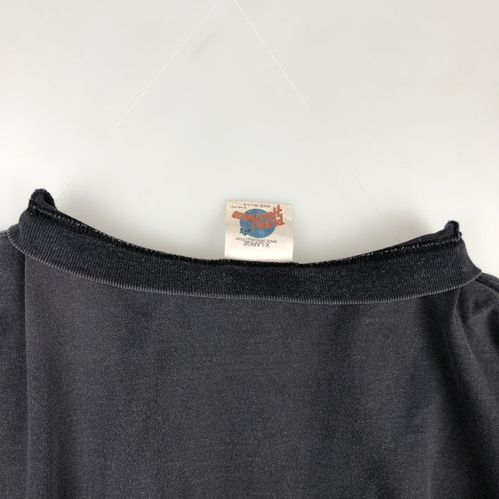 90'S Planet Hollywood Advertising T-Shirt, Made in USA, Men's XL equivalent, Vintage cotton Charcoal Vintage Second Hand