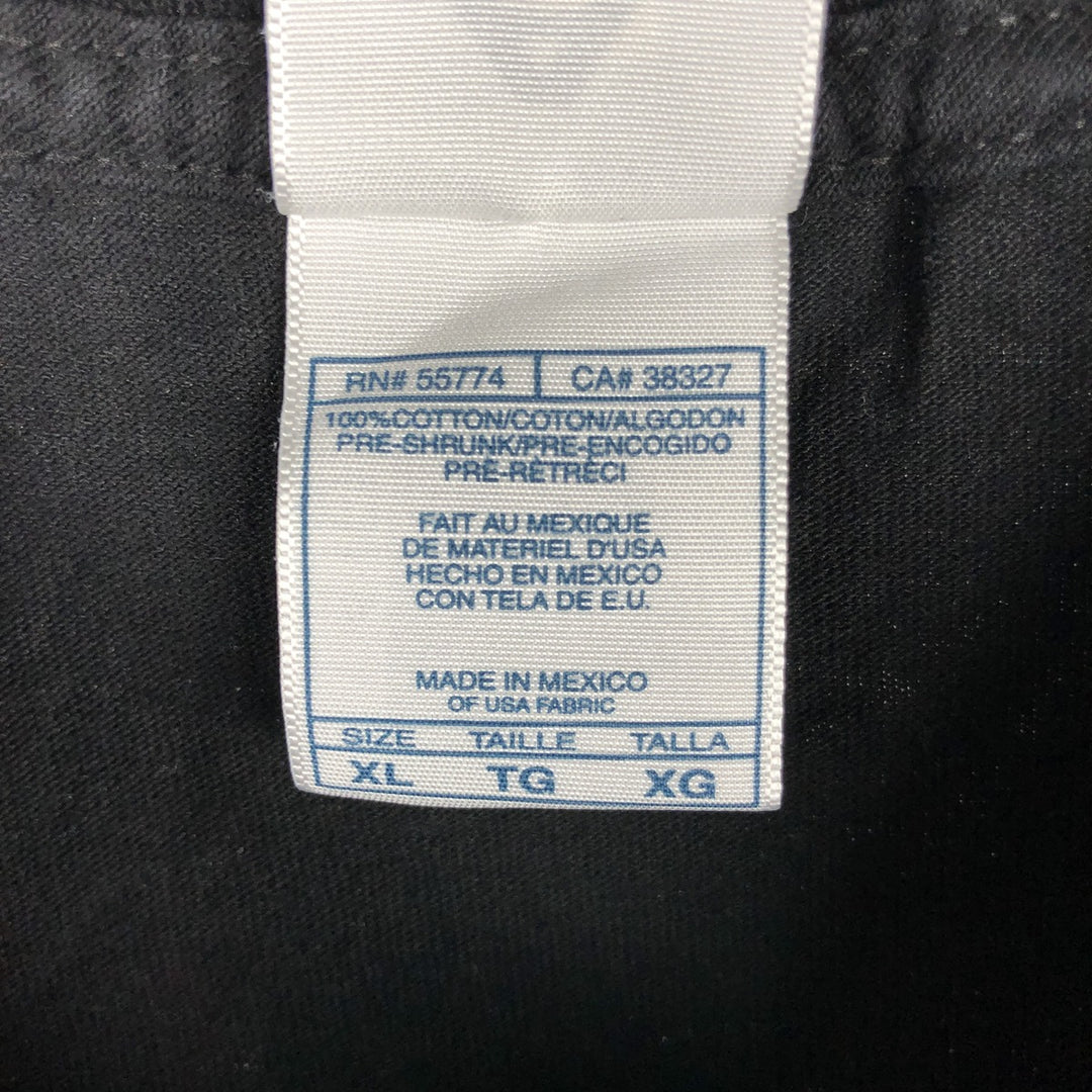 Hanes HOOTERS advertising T-shirt, men's size XL (approx.) cotton black type Vintage Second Hand