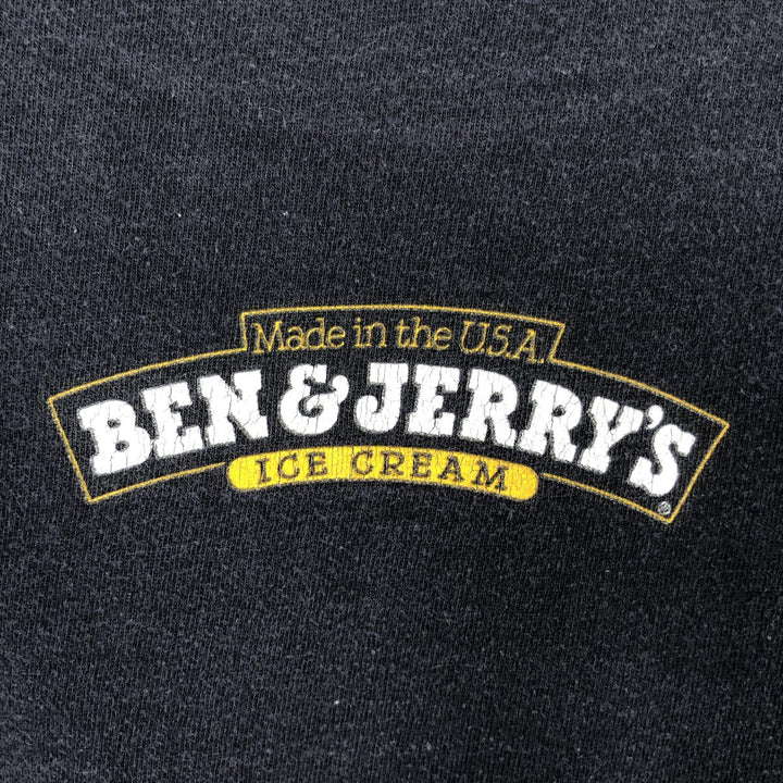 Ben & Jerry's advertising t-shirt, men's size XL (equivalent) unclear black type Vintage Second Hand