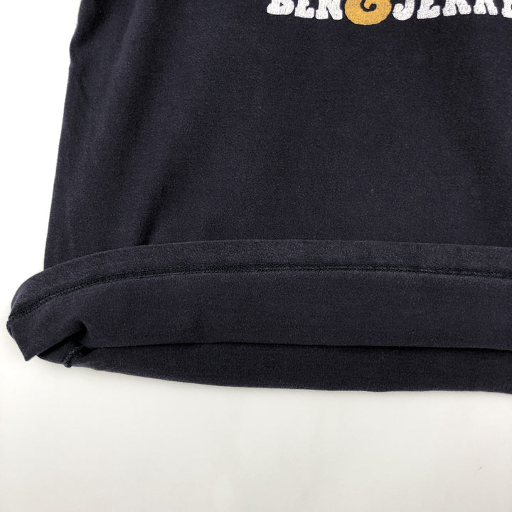 Ben & Jerry's advertising t-shirt, men's size XL (equivalent) unclear black type Vintage Second Hand
