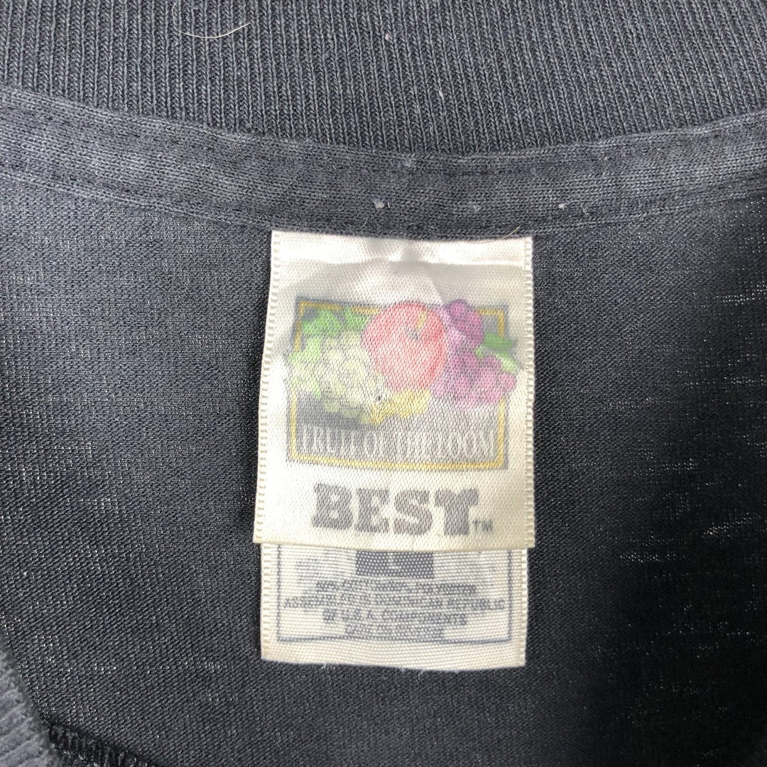 90'S Fruit of the Loom BEST 59th Sturgis Motorcycle Rally Motorcycle T-shirt Men's L equivalent cotton black type Vintage Second Hand