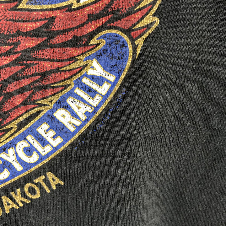 90'S Fruit of the Loom BEST 59th Sturgis Motorcycle Rally Motorcycle T-shirt Men's L equivalent cotton black type Vintage Second Hand