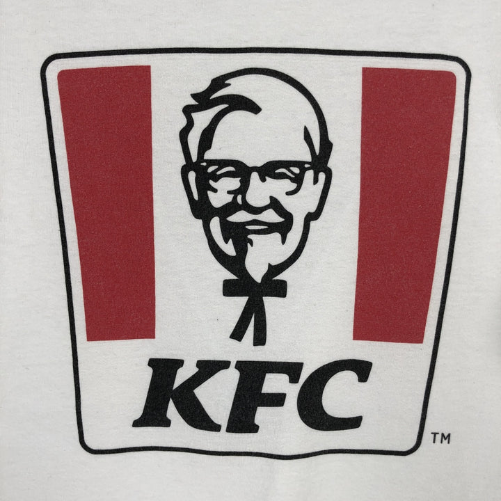 KFC (Kentucky Fried Chicken) advertising T-shirt, men's size M (approx.) unclear white type Vintage Second Hand