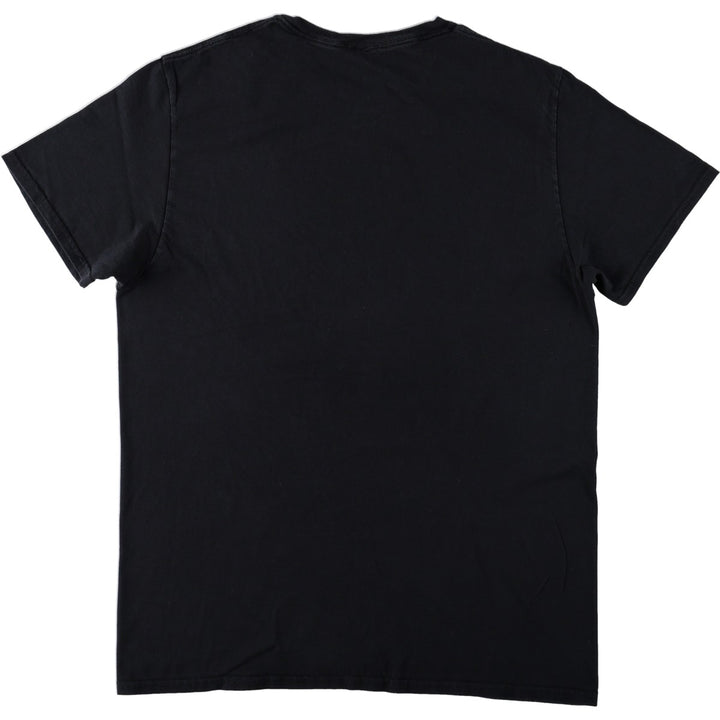 BLEACH Kuchiki Byakuya Anime Character Print T-Shirt Men's L size cotton black type Vintage Second Hand