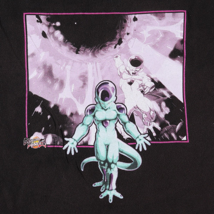 DRAGONBALL SUPER Frieza Anime Character Print T-Shirt (Men's Size M) cotton black type Vintage Second Hand