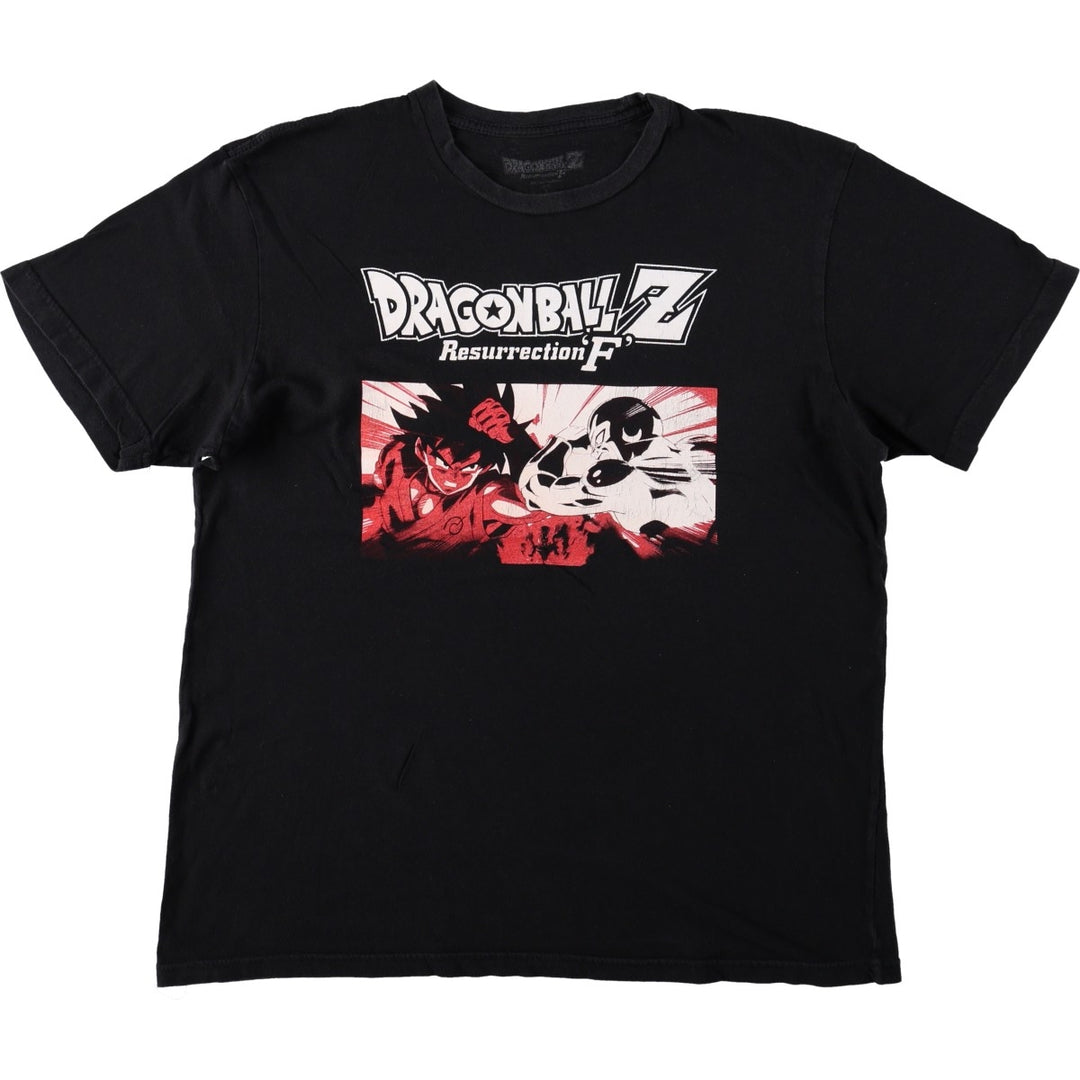 DRAGONBALL Z Resurrection F (Dragon Ball Z: Resurrection of "F") Anime Character Print T-Shirt, Men's Size L (approx.) cotton black type Vintage Second Hand