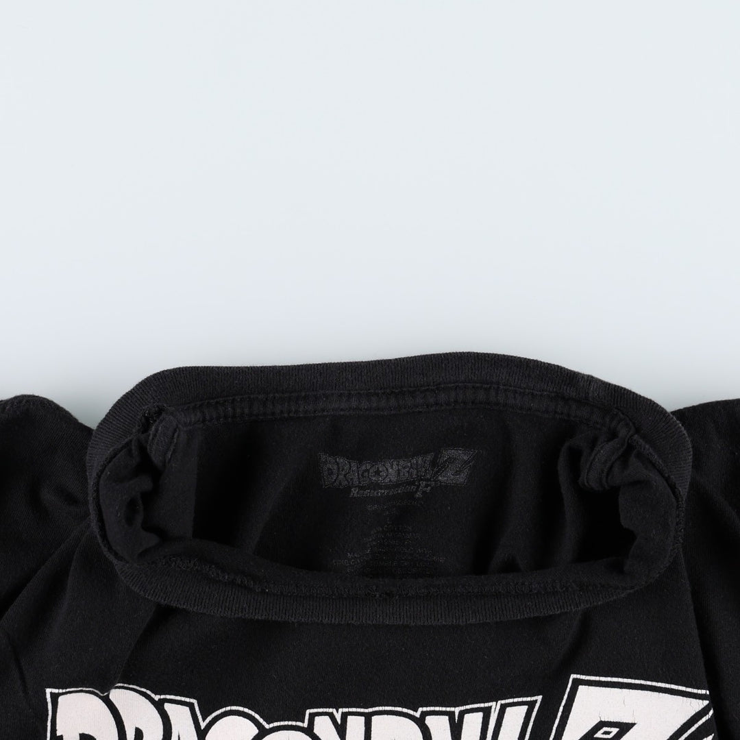 DRAGONBALL Z Resurrection F (Dragon Ball Z: Resurrection of "F") Anime Character Print T-Shirt, Men's Size L (approx.) cotton black type Vintage Second Hand
