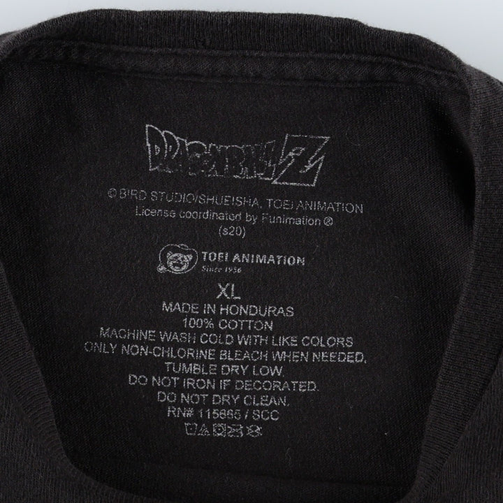 DRAGONBALL Z Son Goku Anime Character Print T-Shirt (Men's XL equivalent) cotton black type Vintage Second Hand