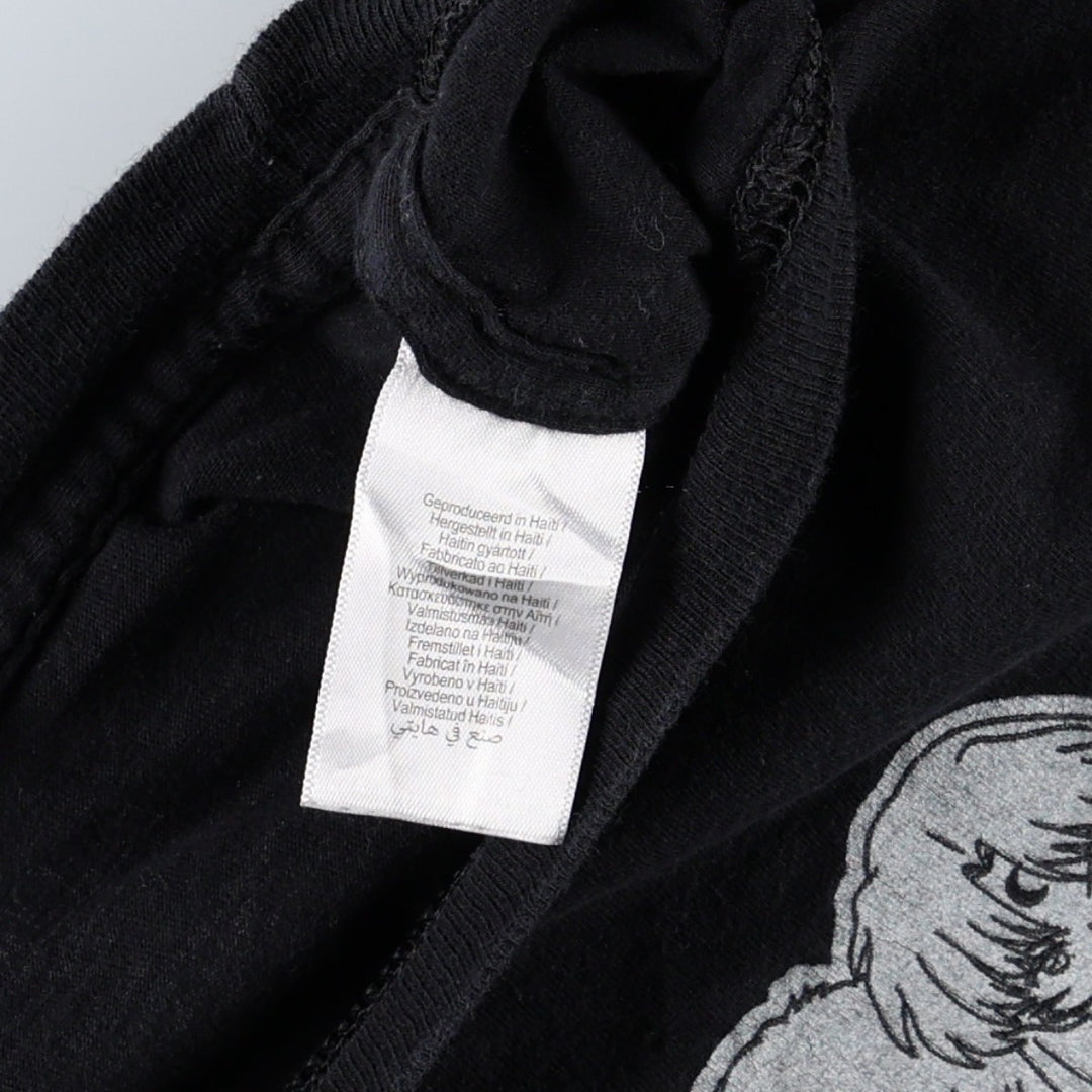 INUYASHA Inuyasha Sesshomaru Anime Character Print T-Shirt, Men's Size L cotton black type Vintage Second Hand