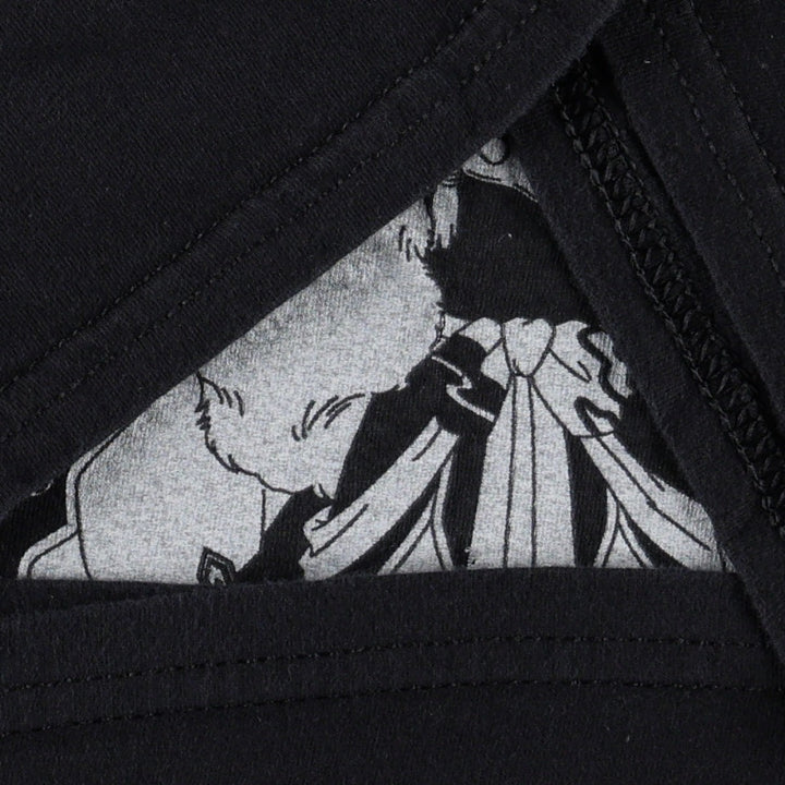INUYASHA Inuyasha Sesshomaru Anime Character Print T-Shirt, Men's Size L cotton black type Vintage Second Hand