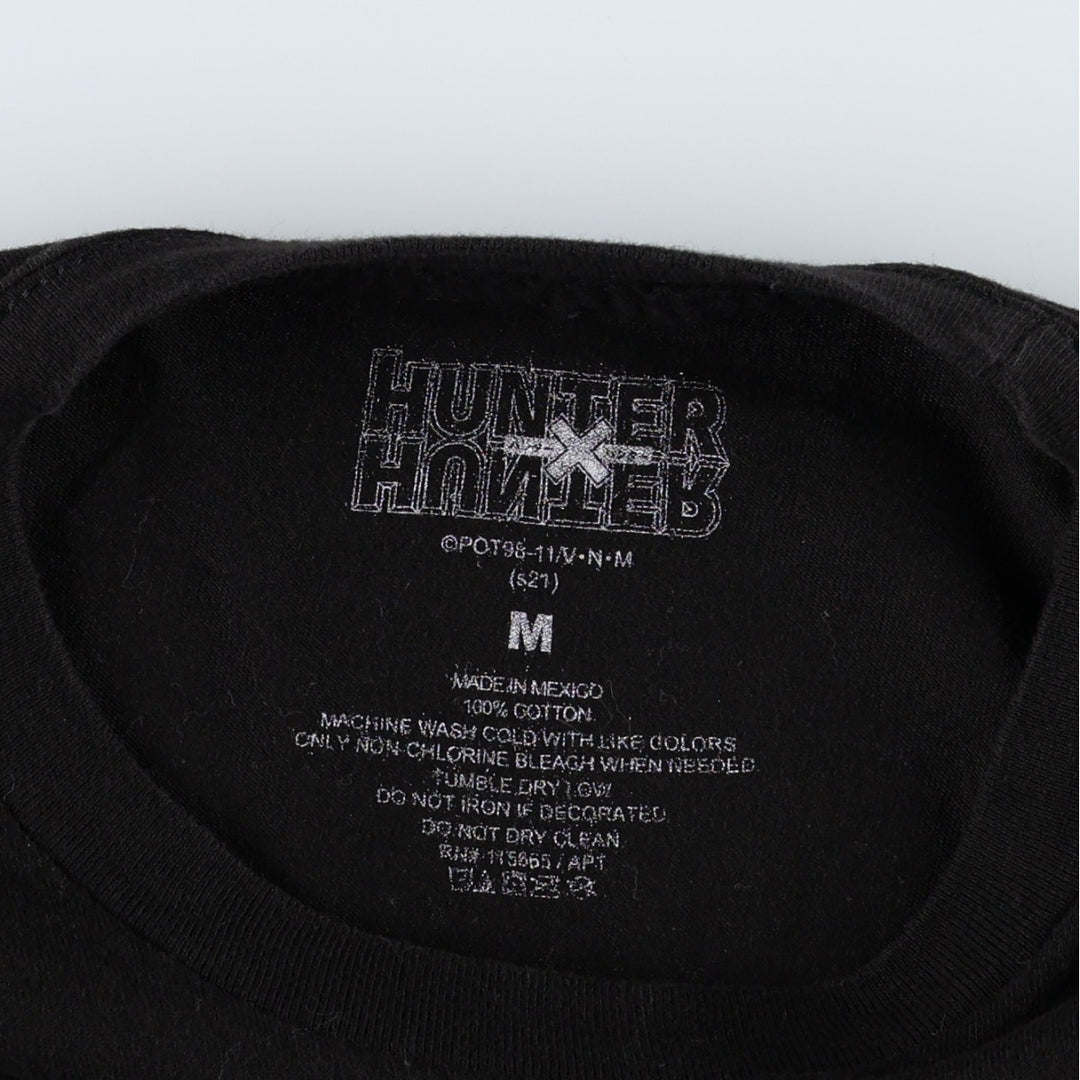 HUNTERxHUNTER Phantom Troupe Anime Character Print T-Shirt (Men's Size M) cotton black type Vintage Second Hand