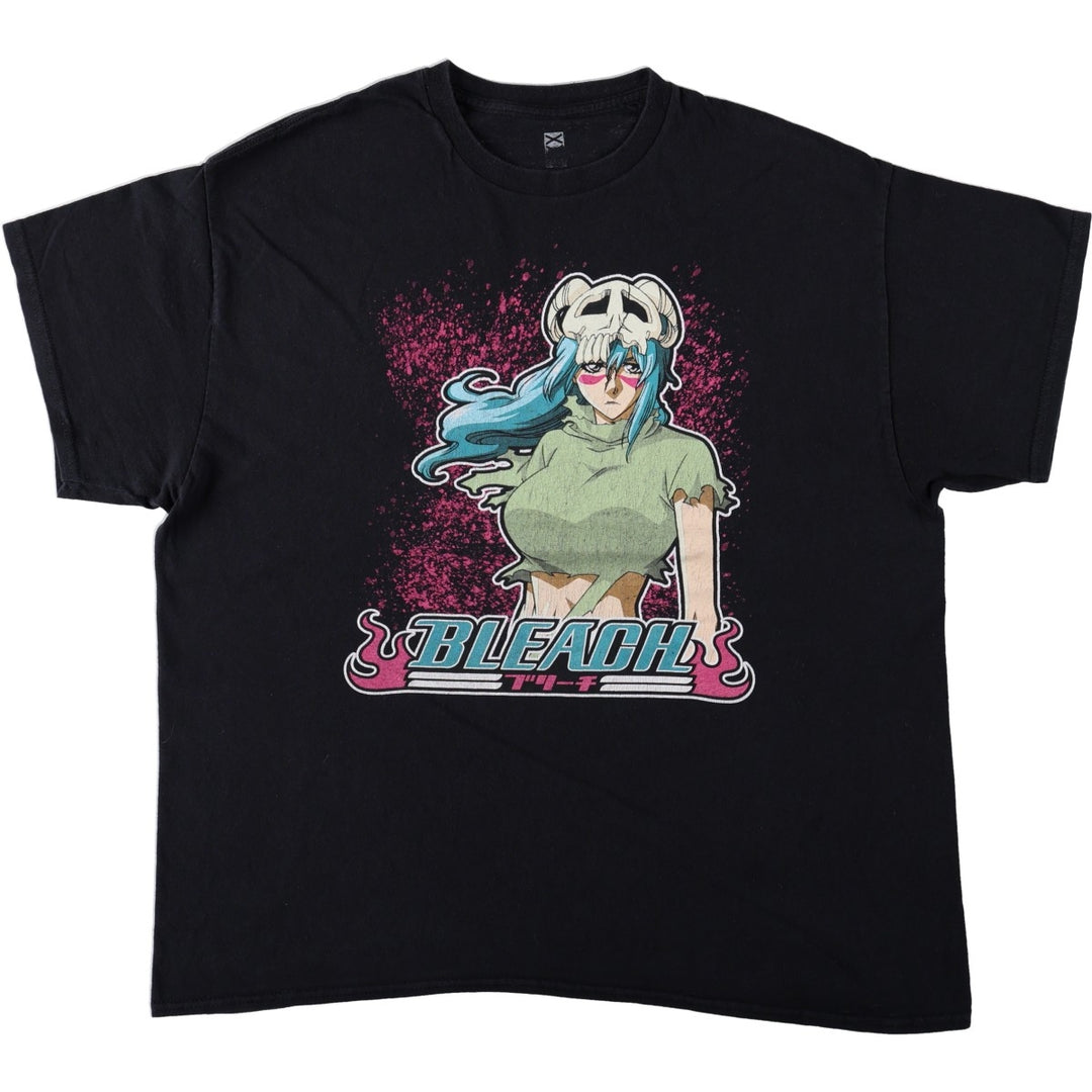 RIPPLE JUNCTION BLEACH Nelliel Tuodelschwanck Anime Character Print T-Shirt Men's XL (approx.) cotton black type Vintage Second Hand