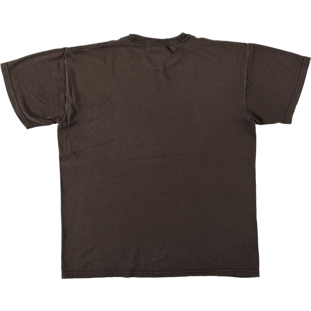 UNIVERSAL STUDIOS THE SIMPSONS Parody Character Print T-Shirt (Men's Size M) cotton brown type Vintage Second Hand