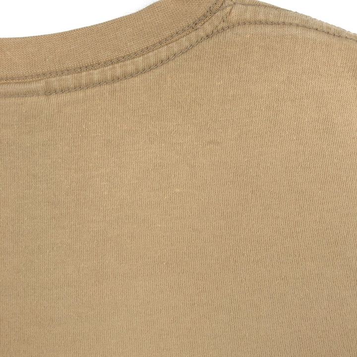 00'S Nike logo print T-shirt, men's size M cotton Beige type Vintage Second Hand