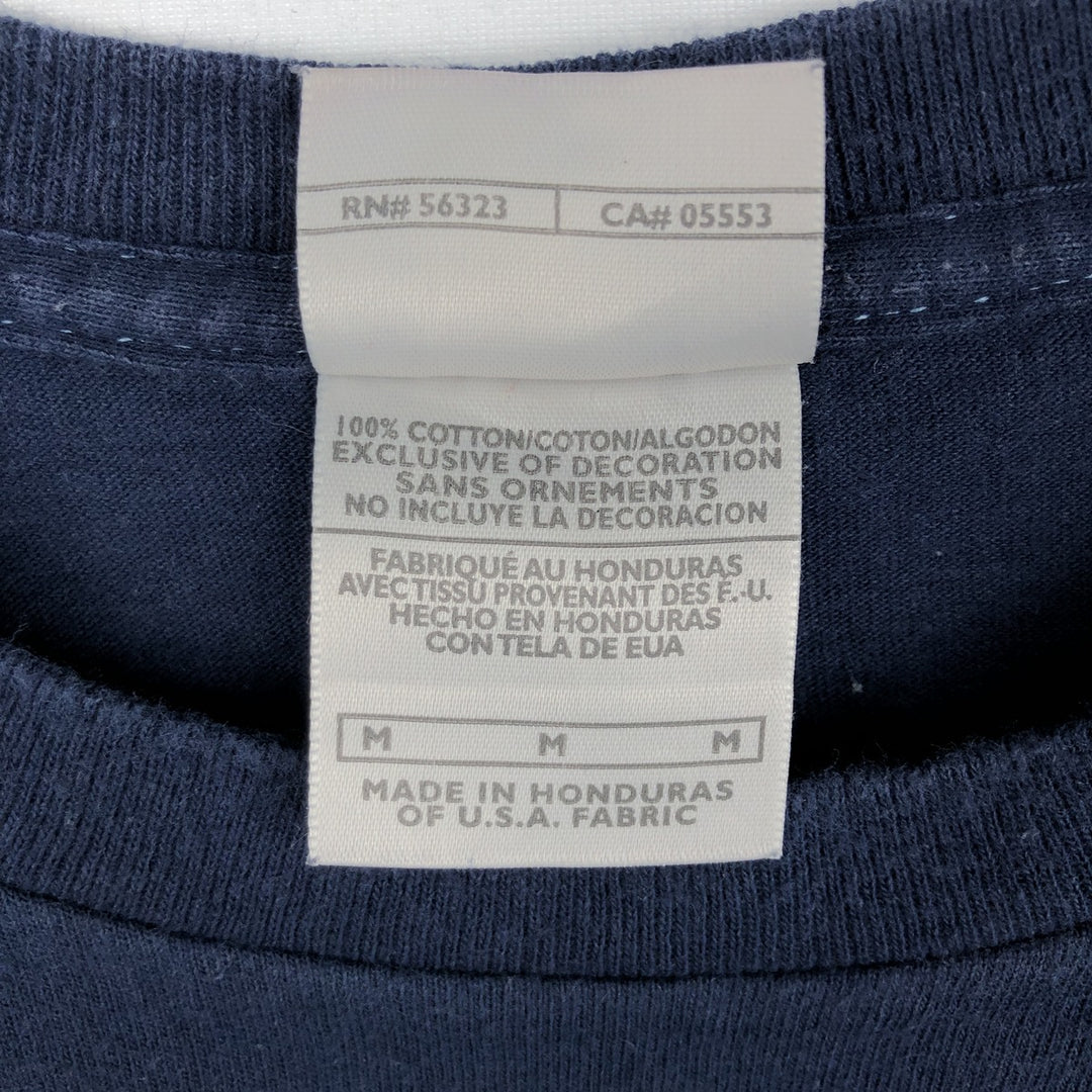 00'S Nike logo print T-shirt, men's size M cotton navy blue type Vintage Second Hand
