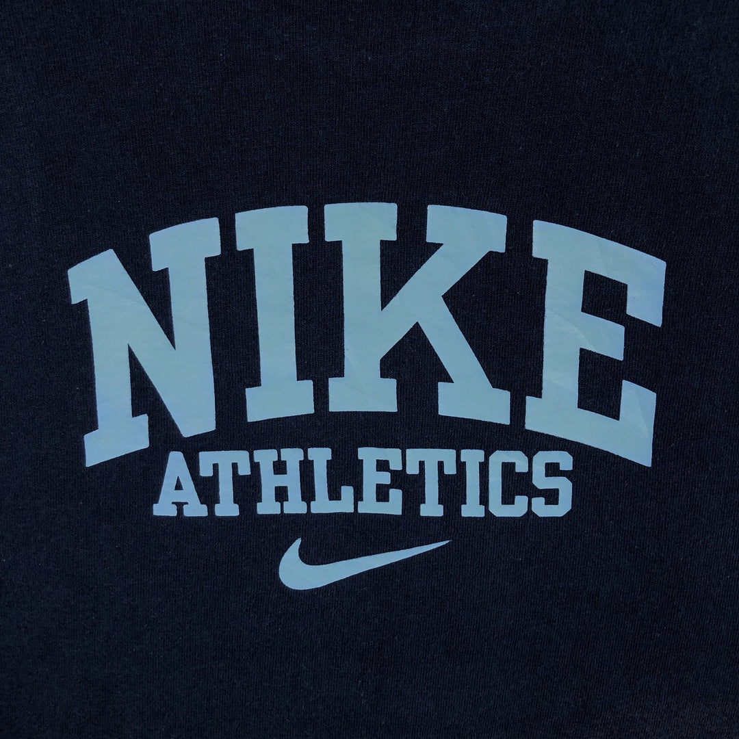 00'S Nike logo print T-shirt, men's size M cotton navy blue type Vintage Second Hand