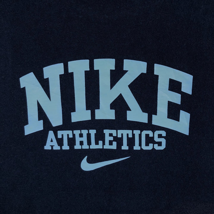 00'S Nike logo print T-shirt, men's size M cotton navy blue type Vintage Second Hand