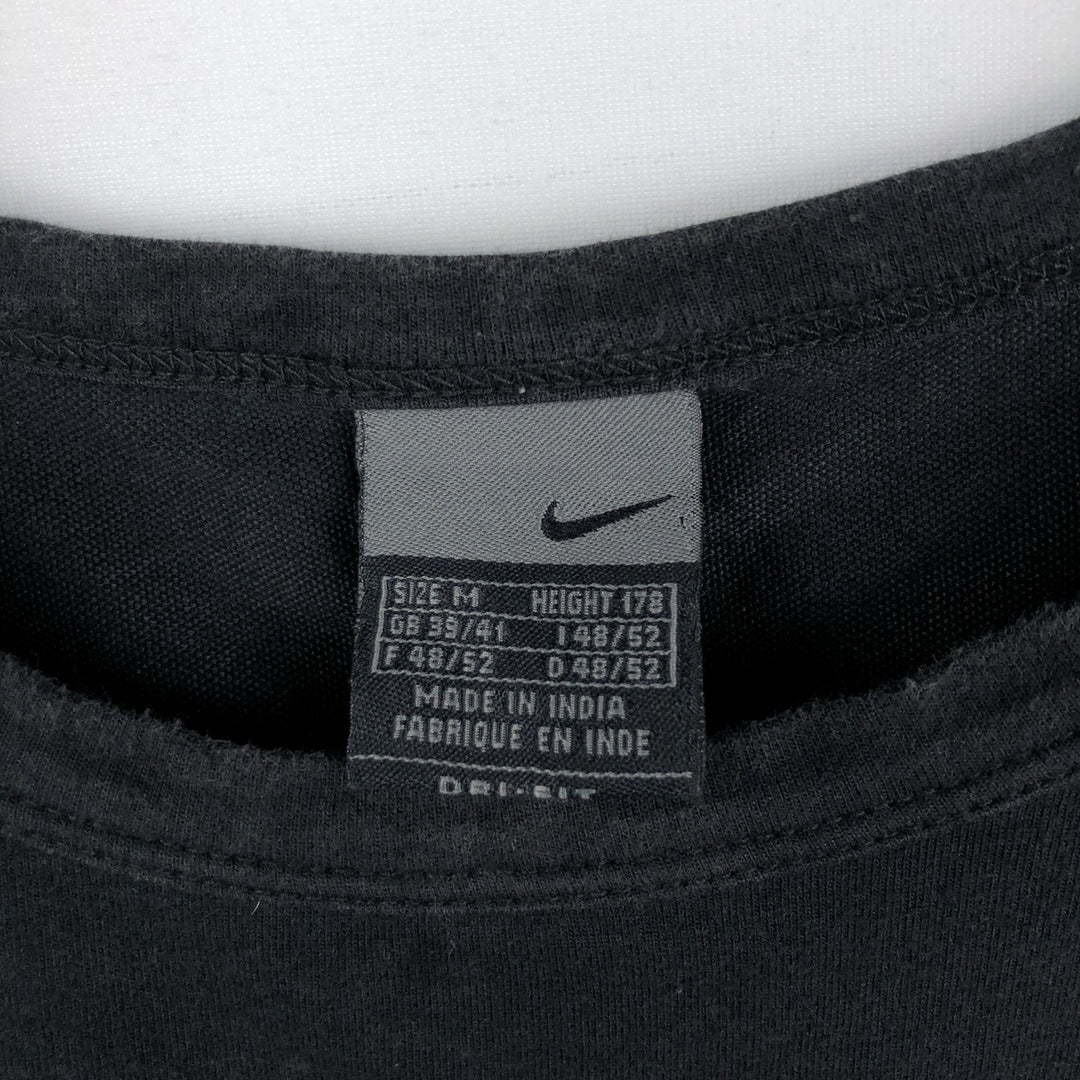 00'S Nike One Point Logo T-shirt Men's M size unclear black type Vintage Second Hand
