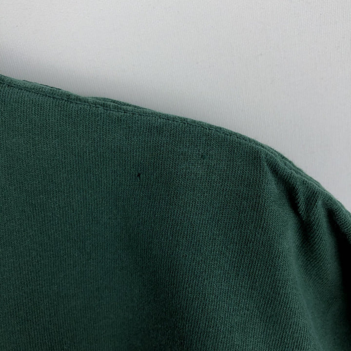 90s-00'S Adidas logo print T-shirt, made in USA, men's size S (approx.) cotton green type Vintage Second Hand