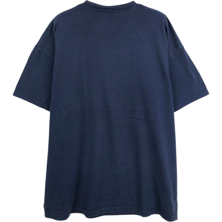 90'S Nike Logo Print T-Shirt, Men's Size XL (Equivalent), Vintage cotton navy blue type Vintage Second Hand