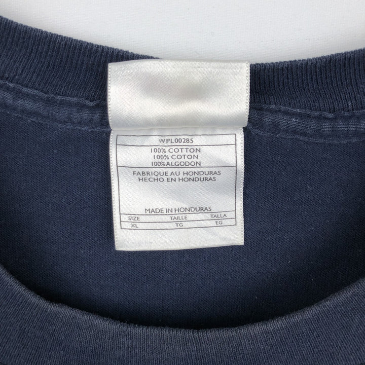 90'S Nike Logo Print T-Shirt, Men's Size XL (Equivalent), Vintage cotton navy blue type Vintage Second Hand