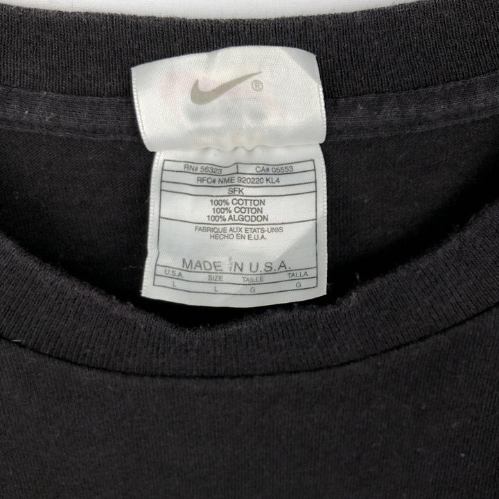 90'S Nike New York MetroStars sports print T-shirt, Made in USA, Men's size L equivalent, Vintage cotton black type Vintage Second Hand