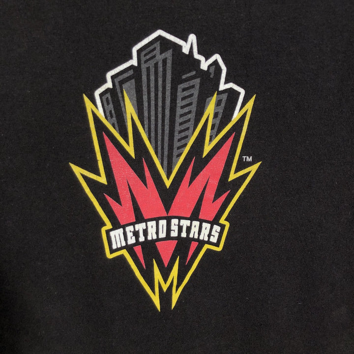 90'S Nike New York MetroStars sports print T-shirt, Made in USA, Men's size L equivalent, Vintage cotton black type Vintage Second Hand